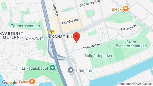 Lägenheter att hyra i Södermalm - kort over placeringen