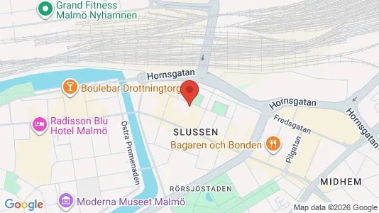 Lägenheter att hyra i Malmö Centrum - kort over placeringen