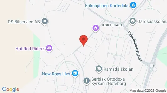 Lägenheter att hyra i Göteborg Östra - kort over placeringen