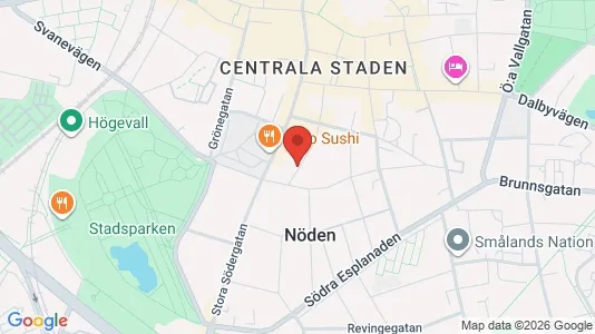 Lägenheter att hyra i Lund - kort over placeringen