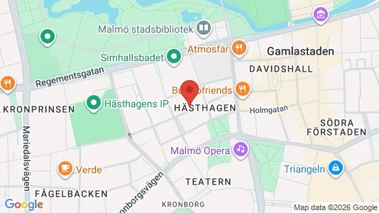 Lägenheter att hyra i Malmö Centrum - kort over placeringen