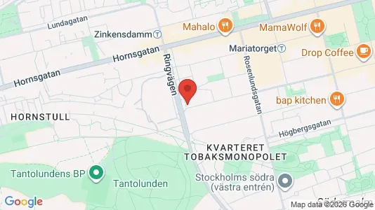 Lägenheter att hyra i Södermalm - kort over placeringen