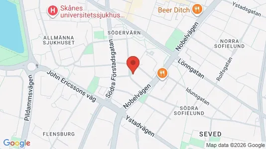 Lägenheter att hyra i Malmö Centrum - kort over placeringen