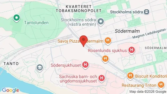 Lägenheter att hyra i Södermalm - kort over placeringen