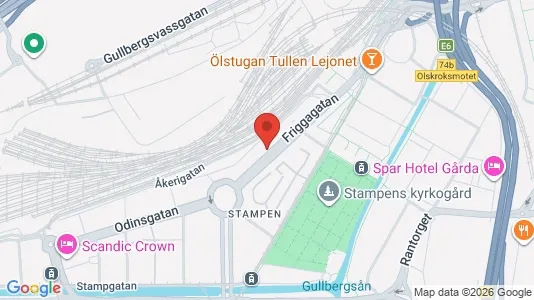 Lägenheter att hyra i Göteborg Centrum - kort over placeringen