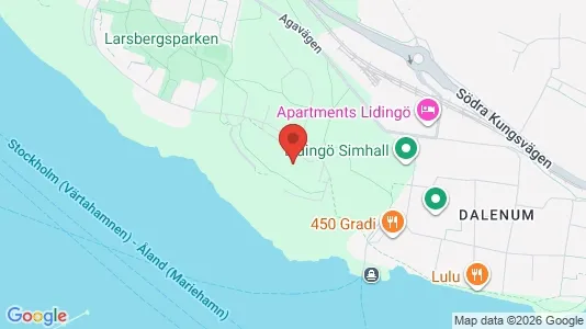 Lägenheter att hyra i Lidingö - kort over placeringen