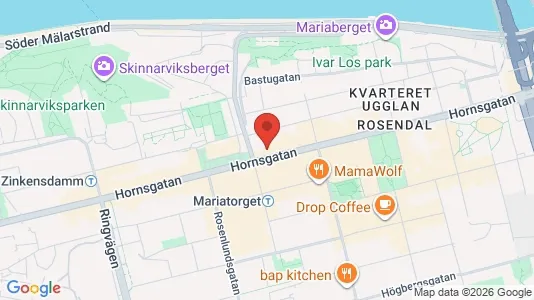 Lägenheter att hyra i Södermalm - kort over placeringen