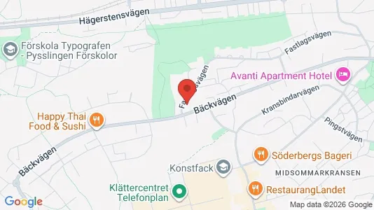 Lägenheter att hyra i Söderort - kort over placeringen