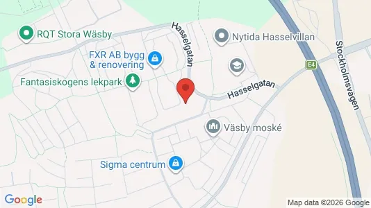 Lägenheter att hyra i Upplands Väsby - kort over placeringen