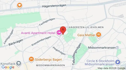 Lägenheter att hyra i Söderort - kort over placeringen