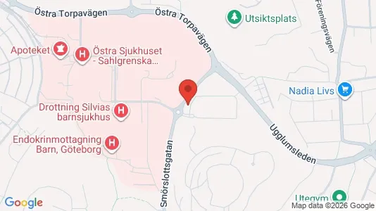 Lägenheter att hyra i Örgryte-Härlanda - kort over placeringen