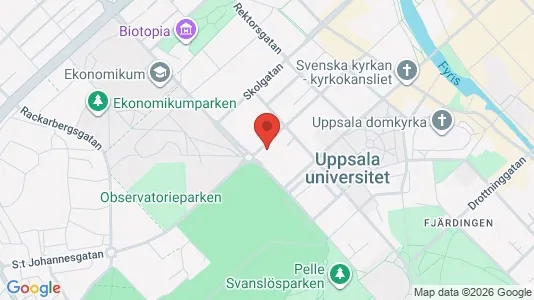Lägenheter att hyra i Uppsala - kort over placeringen
