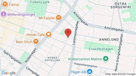 Lägenheter att hyra i Malmö Centrum - kort over placeringen