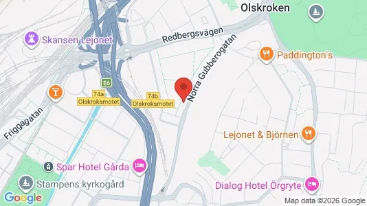 Lägenheter att hyra i Örgryte-Härlanda - kort over placeringen