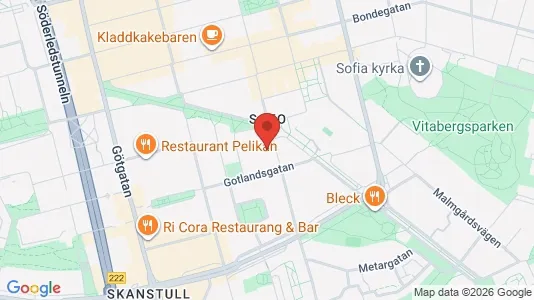 Lägenheter att hyra i Södermalm - kort over placeringen