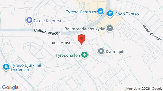 Lägenheter att hyra i Tyresö - kort over placeringen