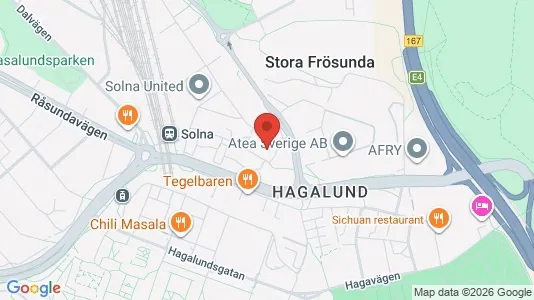 Lägenheter att hyra i Solna - kort over placeringen