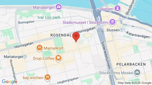 Lägenheter att hyra i Södermalm - kort over placeringen