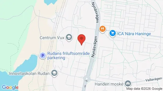Lägenheter att hyra i Haninge - kort over placeringen