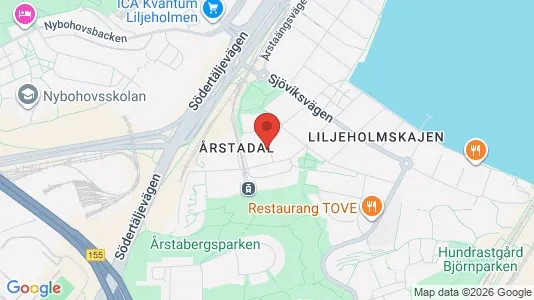 Lägenheter att hyra i Södermalm - kort over placeringen