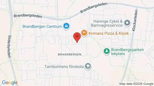 Lägenheter att hyra i Haninge - kort over placeringen