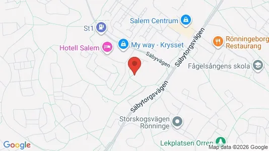 Lägenheter att hyra i Salem - kort over placeringen