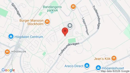 Lägenheter att hyra i Söderort - kort over placeringen