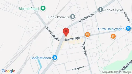 Lägenheter att hyra i Burlöv - kort over placeringen