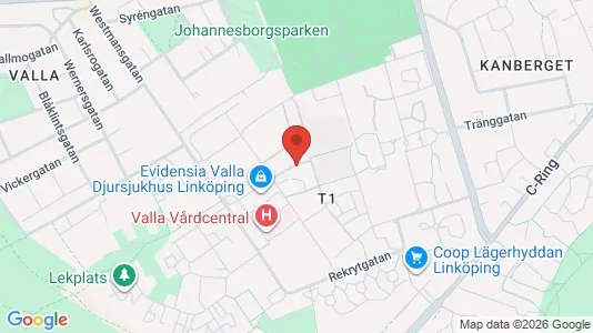 Lägenheter att hyra i Linköping - kort over placeringen