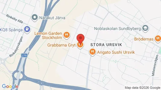 Lägenheter att hyra i Sundbyberg - kort over placeringen