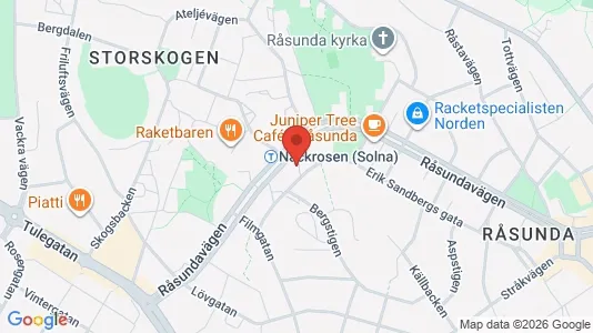 Lägenheter att hyra i Solna - kort over placeringen
