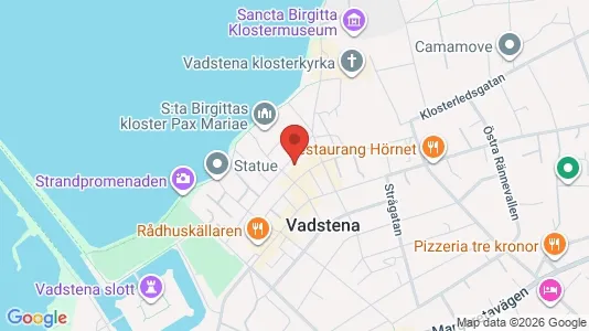 Lägenheter att hyra i Vadstena - kort over placeringen