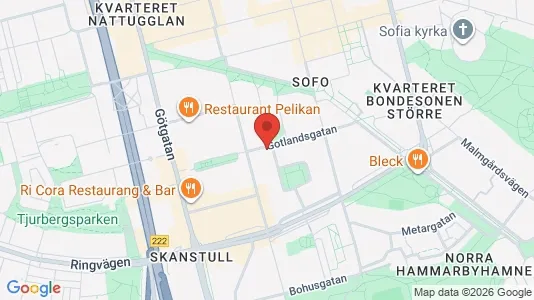 Lägenheter att hyra i Södermalm - kort over placeringen