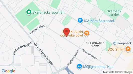 Lägenheter att hyra i Söderort - kort over placeringen