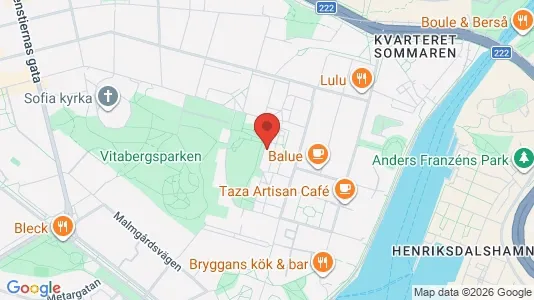 Lägenheter att hyra i Södermalm - kort over placeringen