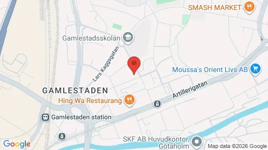 Lägenheter att hyra i Göteborg Östra - kort over placeringen