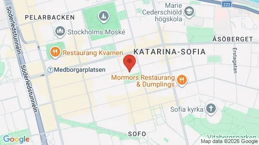 Lägenheter att hyra i Södermalm - kort over placeringen