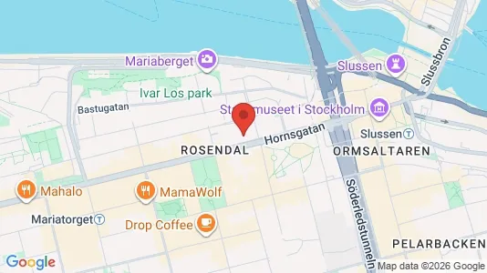 Lägenheter att hyra i Södermalm - kort over placeringen