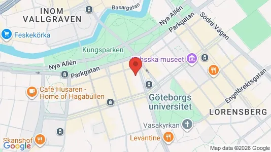 Lägenheter att hyra i Göteborg Centrum - kort over placeringen