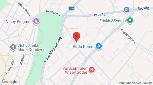 Lägenheter att hyra i Gotland - kort over placeringen
