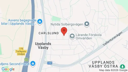 Lägenheter att hyra i Upplands Väsby - kort over placeringen