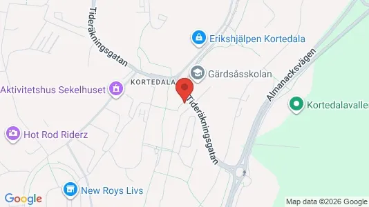 Lägenheter att hyra i Göteborg Östra - kort over placeringen