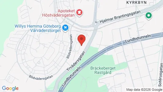 Lägenheter att hyra i Västra hisingen - kort over placeringen