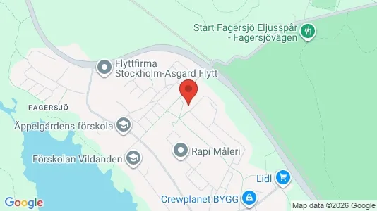Lägenheter att hyra i Söderort - kort over placeringen