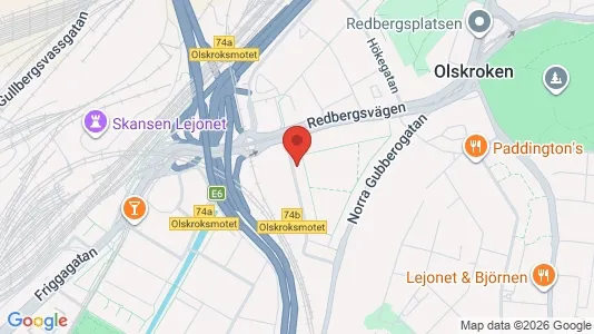 Lägenheter att hyra i Örgryte-Härlanda - kort over placeringen
