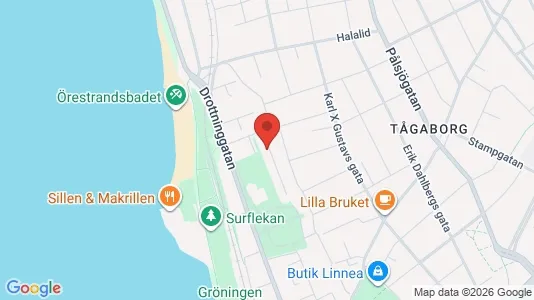 Lägenheter att hyra i Helsingborg - kort over placeringen