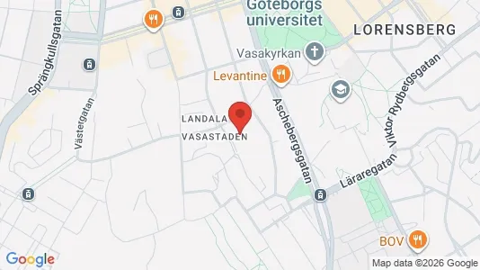 Lägenheter att hyra i Göteborg Centrum - kort over placeringen