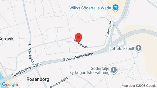 Lägenheter att hyra i Södertälje - kort over placeringen