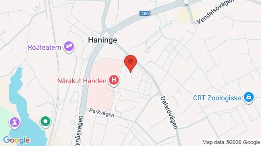 Lägenheter att hyra i Haninge - kort over placeringen