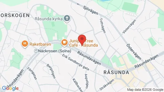 Lägenheter att hyra i Solna - kort over placeringen